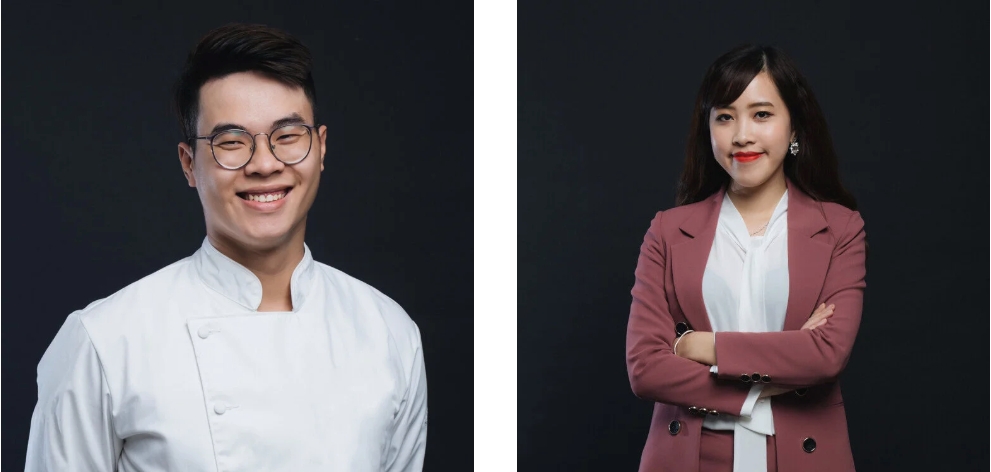 Hai bị can Hoàng Tùng và Nguyệt Ánh