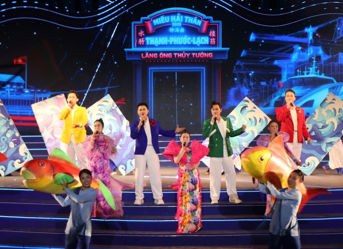 Chương trình khai mạc Lễ hội Nghinh Ông Cần Giờ (Ảnh: V.T)