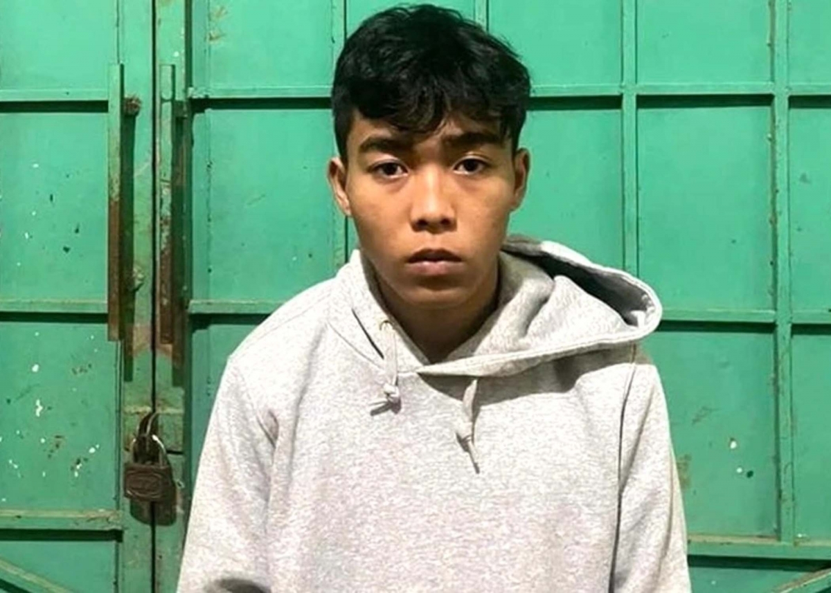 Nguyễn Như Tiến tại cơ quan công an. (Ảnh: Công an Gia Lai)