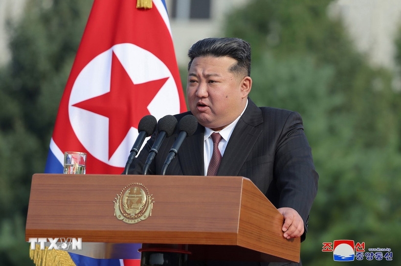 Chủ tịch Triều Tiên Kim Jong-un. Ảnh: KCNA/TTXVN