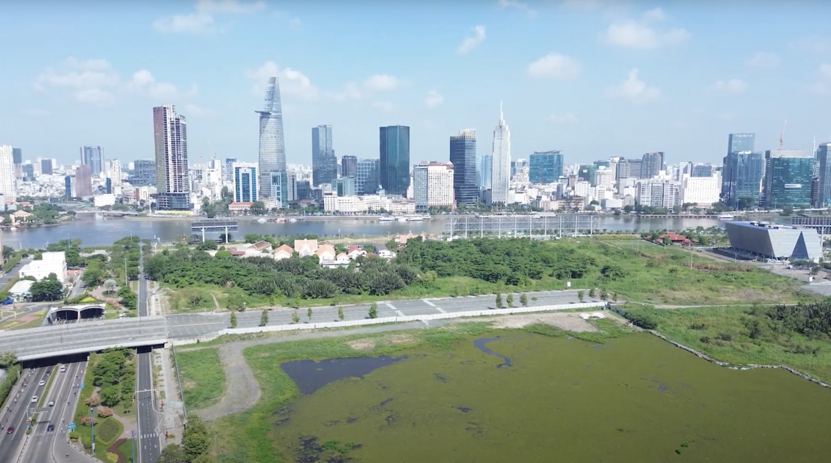 Khu đất dự án Thủ Thiêm Eco Smart City của Tập đoàn Lotte (Hàn Quốc). Ảnh: Vietnambiz