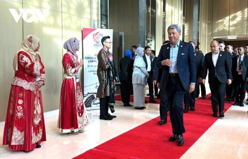 Ngoại trưởng Malaysia Mohamad Hasan tại Hội nghị hẹp Bộ trưởng Ngoại giao ASEAN tại Langkawi, Malaysia vào tháng 1/2025 (Ảnh: Ngọc Diệp).