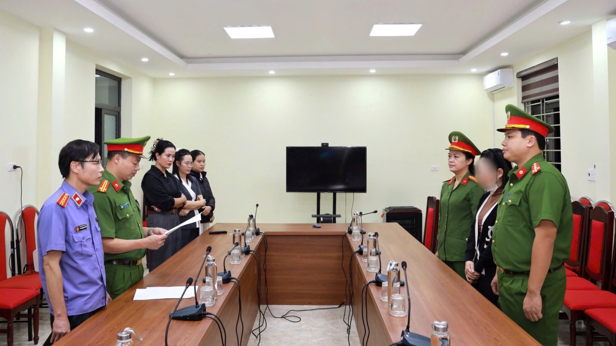 Cơ quan CSĐT Công an tỉnh Lào Cai ra quyết định khởi tố vụ án, khởi tố bị can và thi hành Lệnh bắt bị can để tạm giam đối với Nguyễn Ngọc Hà. (Ảnh: CACC)