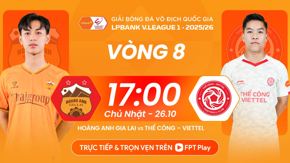 HAGL đối đầu với Thể Công Viettel lúc 17h hôm nay 26/10.