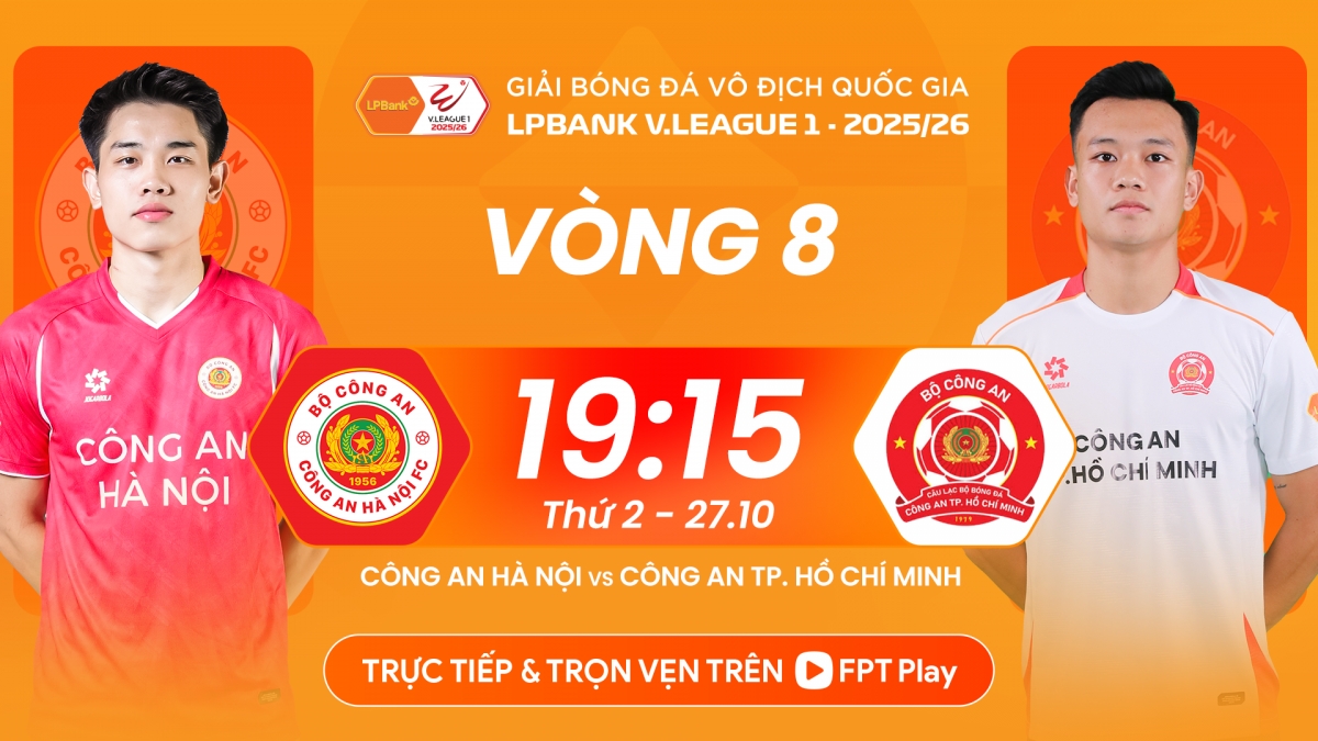 CLB CAHN đối đầu CA TP.HCM tại vòng 8 V-League 2025/2026.