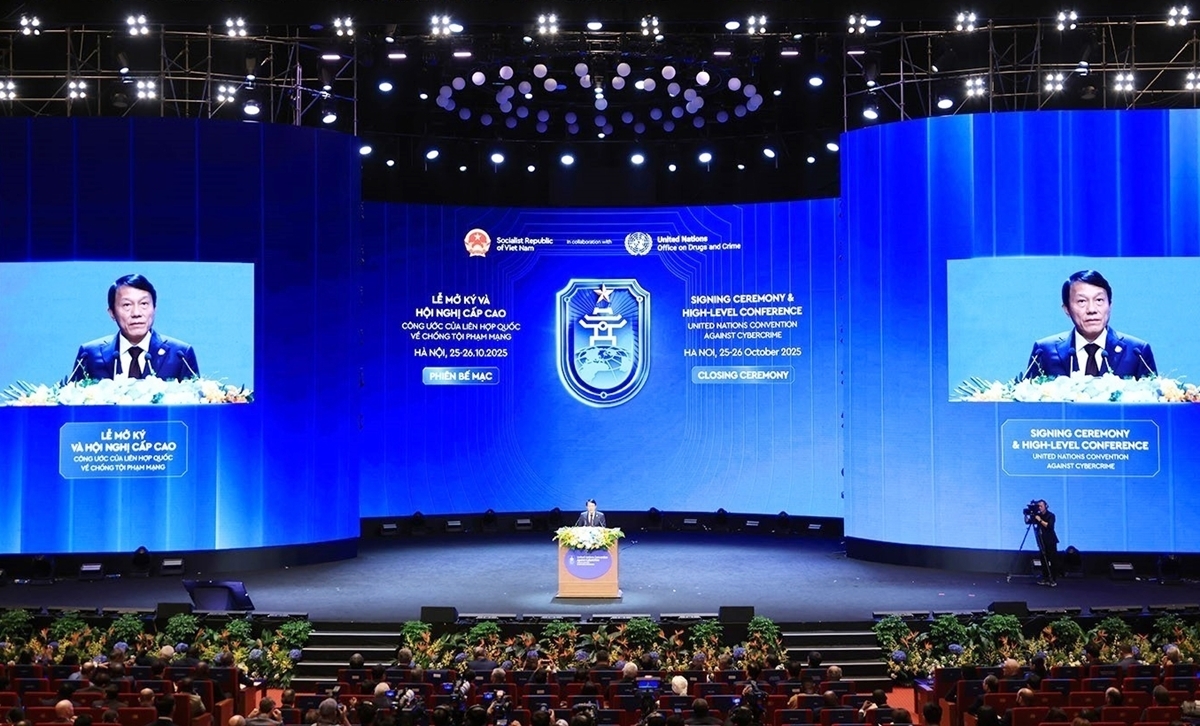 Bộ trưởng Công an, Đại tướng Lương Tam Quang khẳng định, Lễ mở ký Công ước Hà Nội đã thành công tốt đẹp