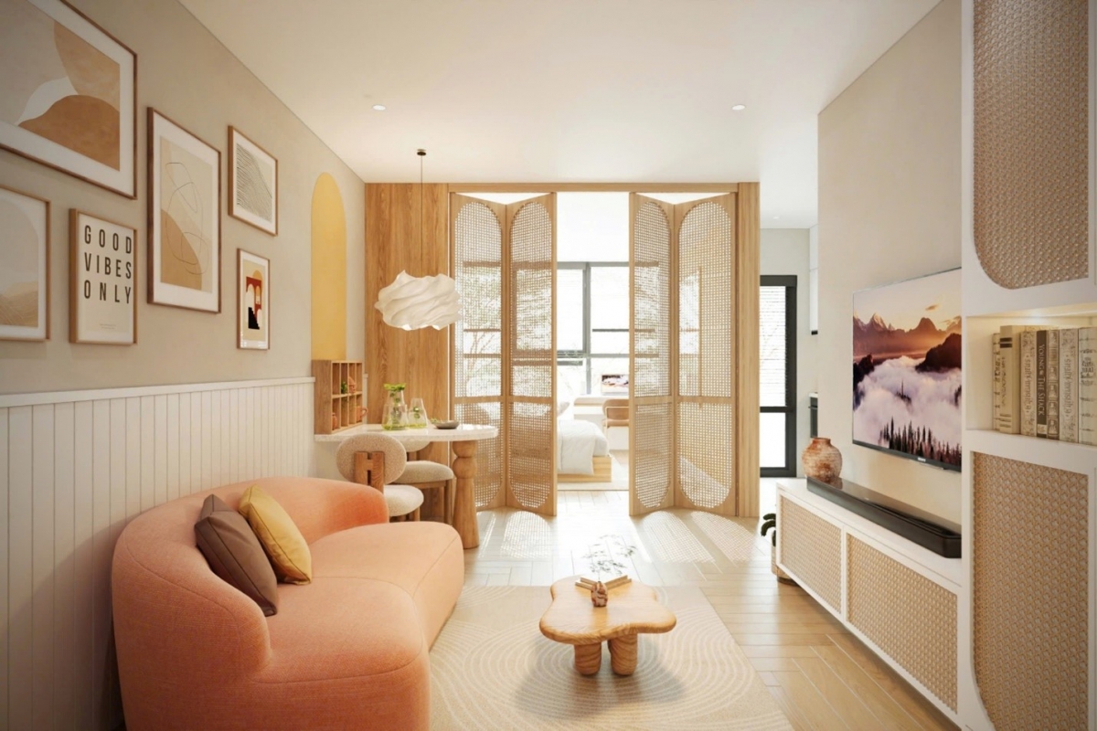 Mỗi căn studio được thiết kế thông minh mang đến không gian sống đa nhiệm cho các công dân toàn cầu