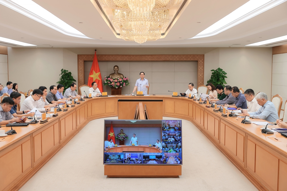 Phó Thủ tướng Bùi Thanh Sơn chủ trì phiên họp thứ 6 của Ban Chỉ đạo Nhà nước các chương trình, công trình, dự án quan trọng quốc gia, trọng điểm ngành năng lượng (Ảnh: VGP)