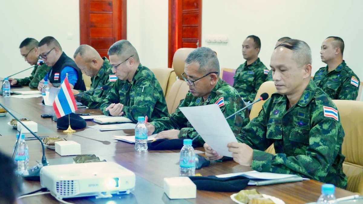 Quang cảnh buổi họp (Ảnh: Bộ Quốc phòng CPC)