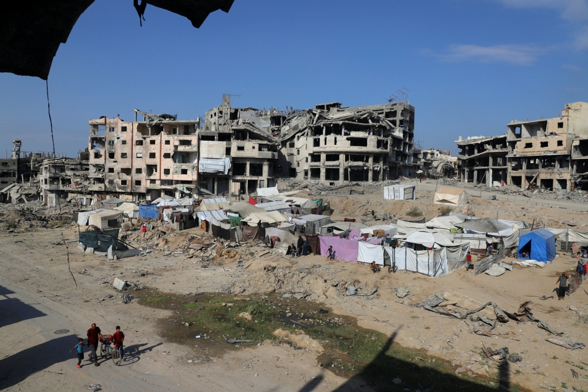 Khung cảnh một góc thành phố Gaza hôm 19/10. Nguồn: Reuters