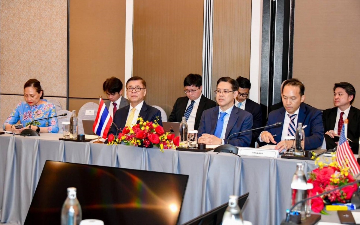 Một góc của cuộc họp tham vấn 4 bên tại Malaysia về biên giới Thái Lan-Campuchia. Ảnh: Bộ Ngoại giao Thái Lan.
