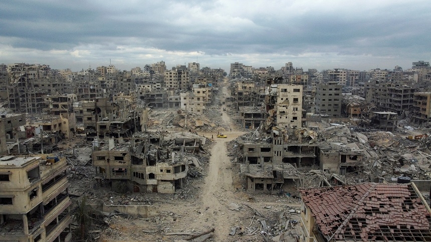 Thành phố Gaza hoang tàn sau xung đột giữa Israel và lực lượng Hamas. Ảnh: Reuters