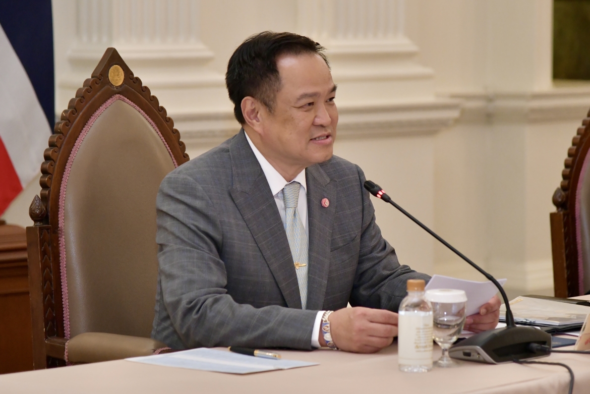 Thủ tướng Anutin Charnvirakul chủ trì phiên họp đầu tiên của Ủy ban Phòng chống Tội phạm Công nghệ chiều 20/10/2025. Ảnh: VP Chính phủ Thái Lan