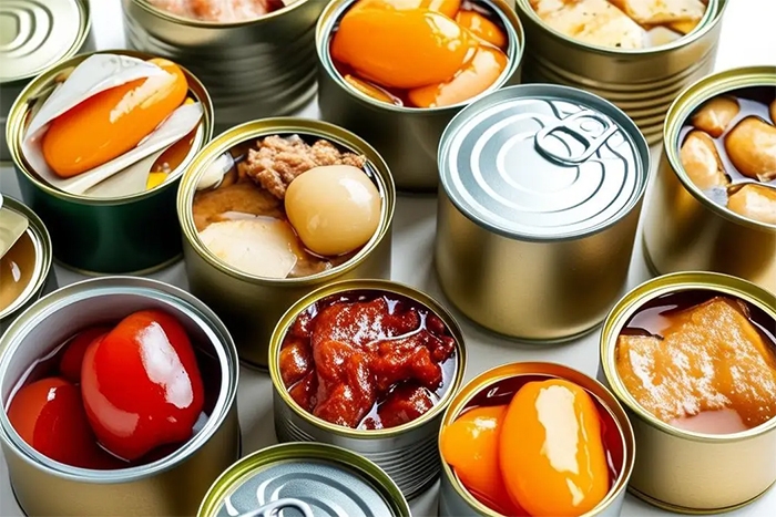 Các thực phẩm đóng hộp kín thường ngăn vi khuẩn xâm nhập rất tốt (Ảnh: Sohu)