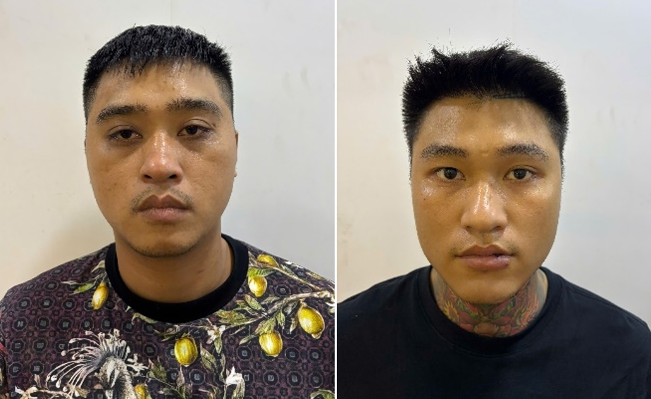 Hai đối tượng hành hung 2 cô gái trong vụ gây rối trật tự công cộng ở Cầu Giấy, Hà Nội