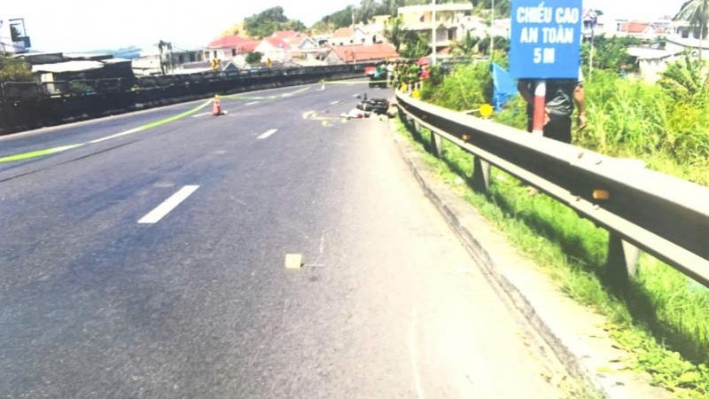 Hiện trường vụ tai nạn.