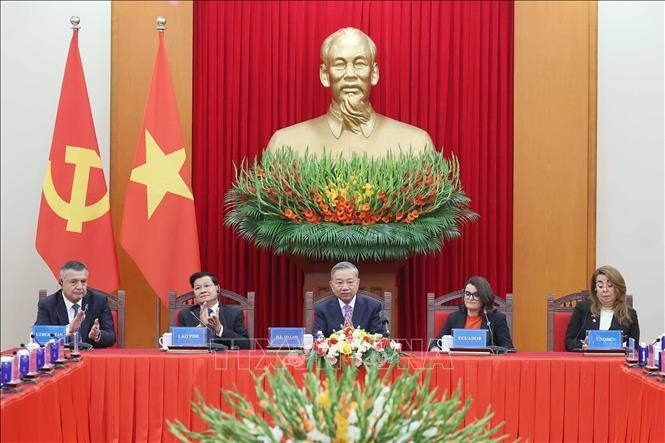 Tổng Bí thư Tô Lâm phát biểu. (Ảnh:Thống Nhất/TTXVN)