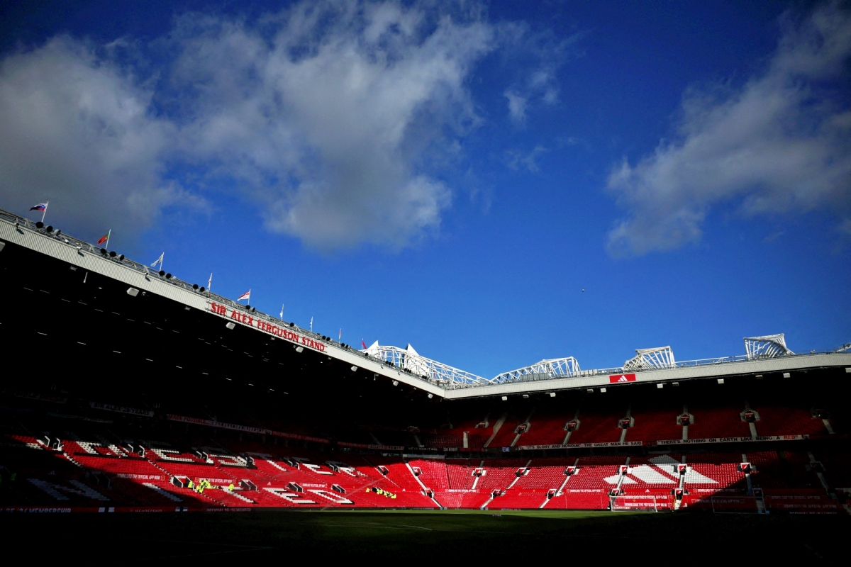 Old Trafford sẵn sàng cho màn đại chiến MU vs Brighton trong khuôn khổ vòng 9 Ngoại hạng Anh 2025/2026 (Ảnh: Reuters)