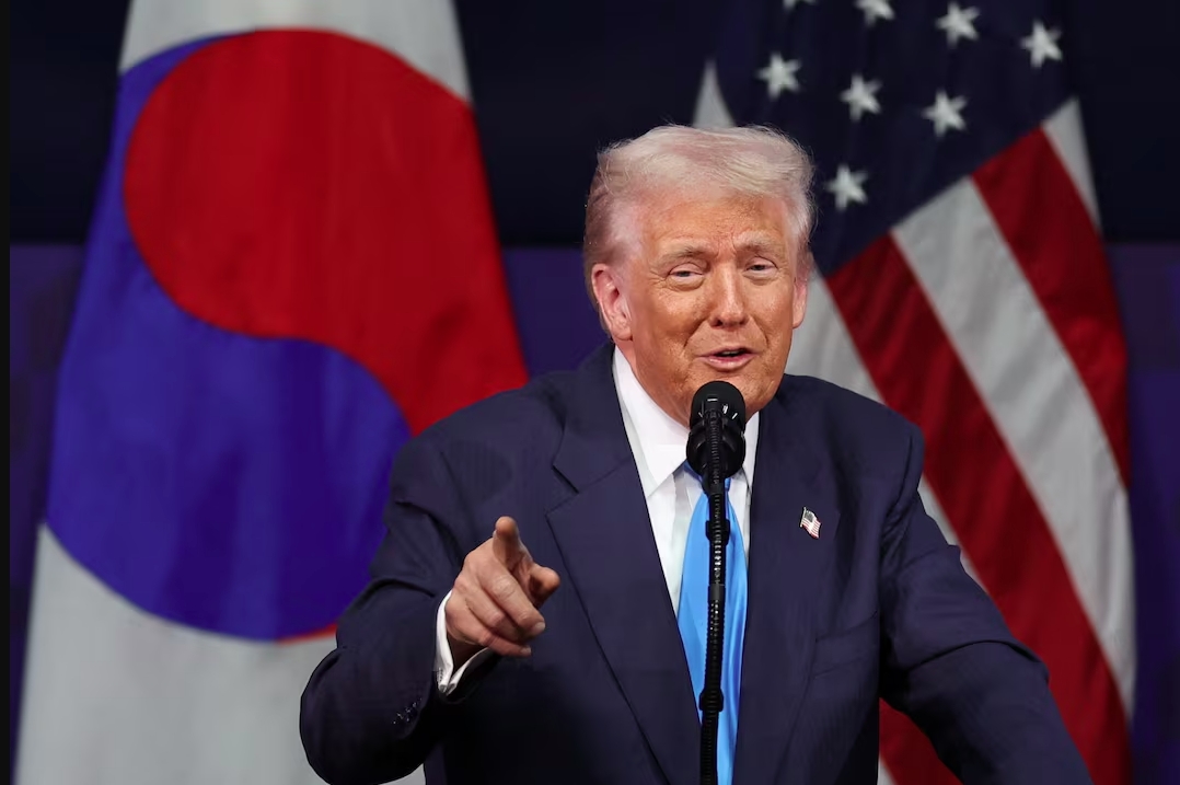 Ông Trump phát biểu ở APEC 2025. Ảnh: Reuters