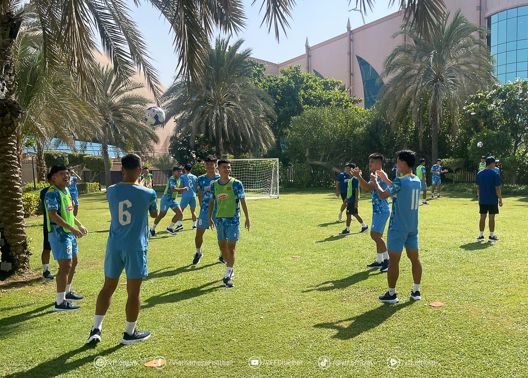 U23 Việt Nam tập huấn tại Qatar để chuẩn bị cho VCK U23 châu Á 2026 (Ảnh: VFF)