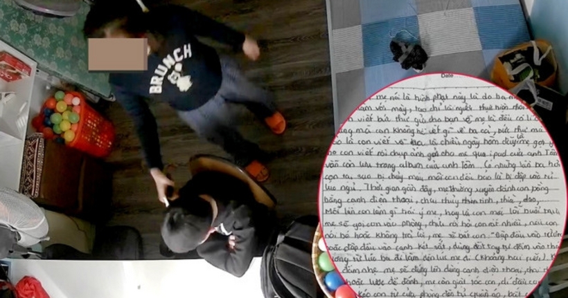 Hình ảnh đoạn clip và "tâm thư" liên quan vụ việc. 