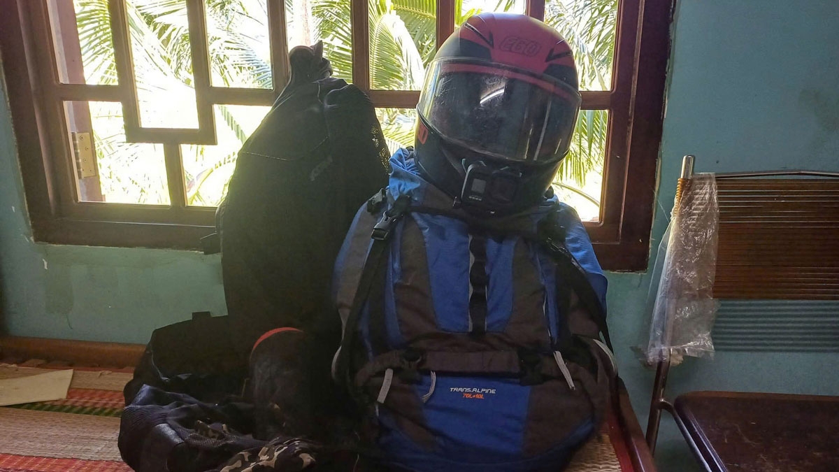 Đồ đạc được xác định là của Tùng mang đi trốn (ảnh: MXH)