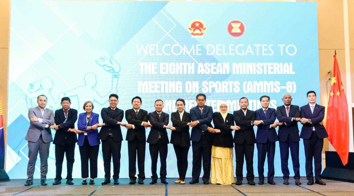 Hội nghị Quan chức Cấp cao ASEAN + Trung Quốc về Thể thao lần thứ 4 (SOMS+China) đã được tổ chức trong khuôn khổ Hội nghị Bộ trưởng thể thao ASEAN lần thứ 8.