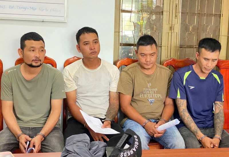 4 đối tượng bị bắt giữ tại Cơ quan điều tra