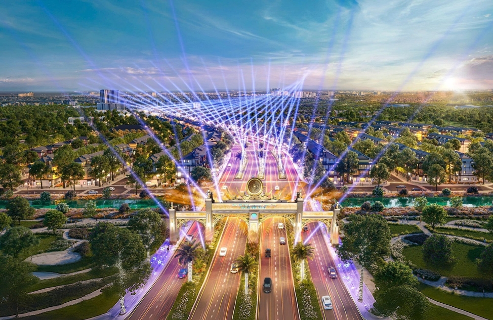 Không gian Đại lộ Ánh sáng thấm đẫm tinh thần di sản văn hóa Đông Sơn