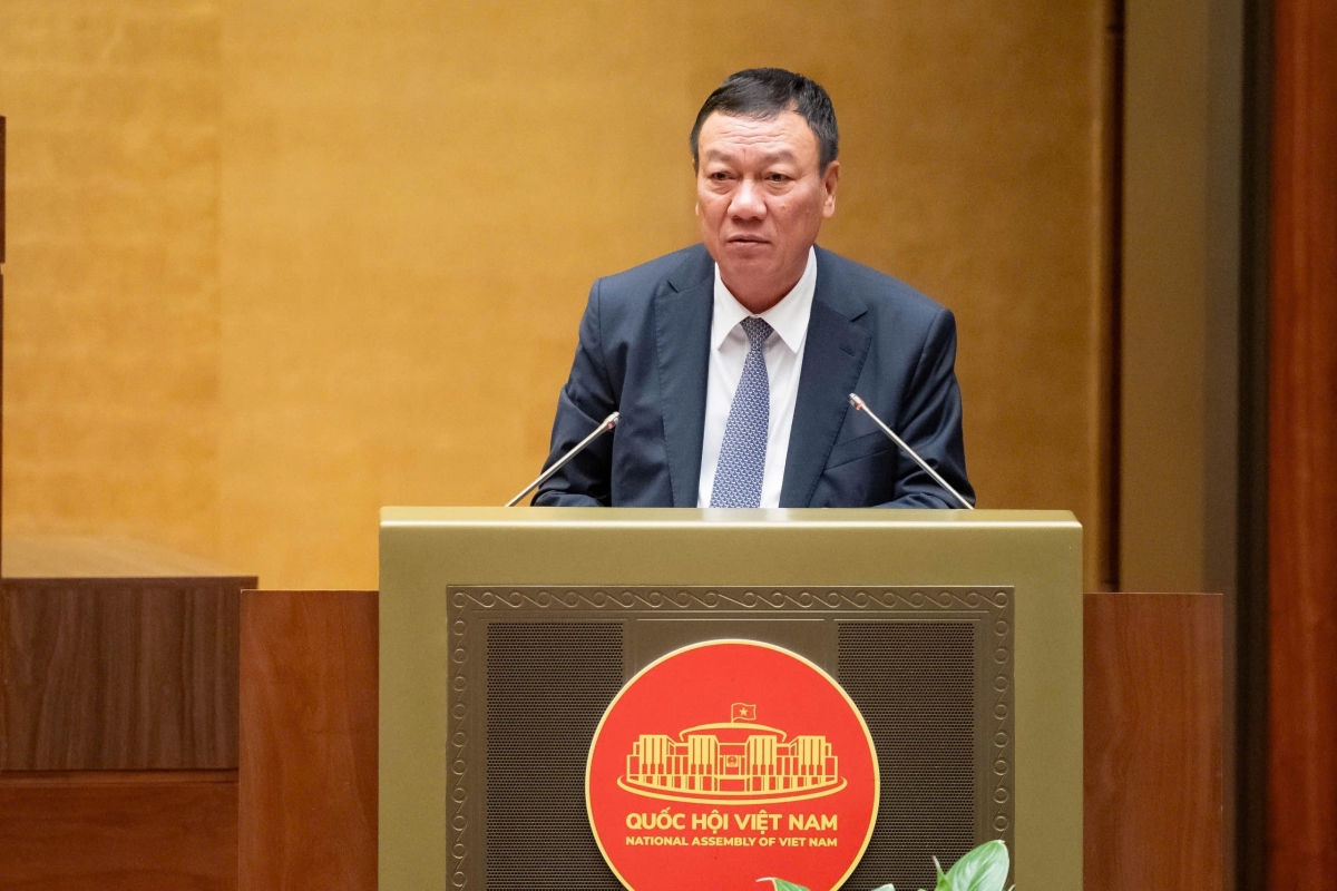 Tổng Thanh tra Chính phủ Đoàn Hồng Phong tiếp thu, giải trình ý kiến đại biểu Quốc hội chiều 18/11
Ảnh: Quốc hội