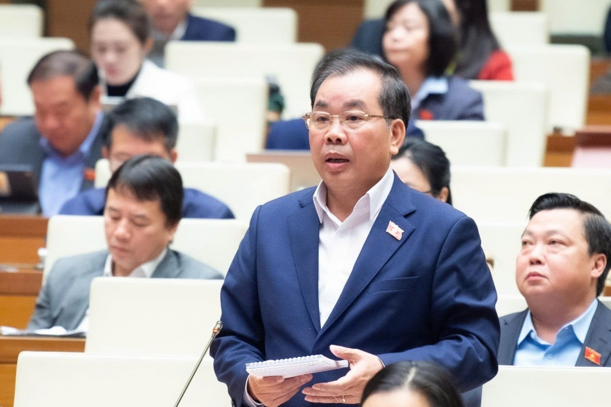 Đại biểu Nguyễn Quang Huân, đoàn TP.HCM (Ảnh: Quốc hội)