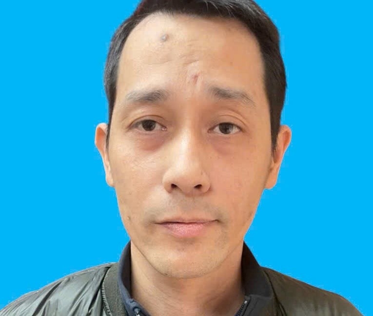 Đối tượng Trần Toàn tại cơ quan công an. (Ảnh: Công an Hải Phòng)