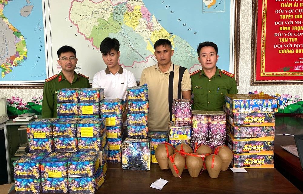 Đối tượng Nguyễn Anh Tuấn và Nguyễn Sỹ Cường. (Ảnh: Công an Hà Tĩnh).