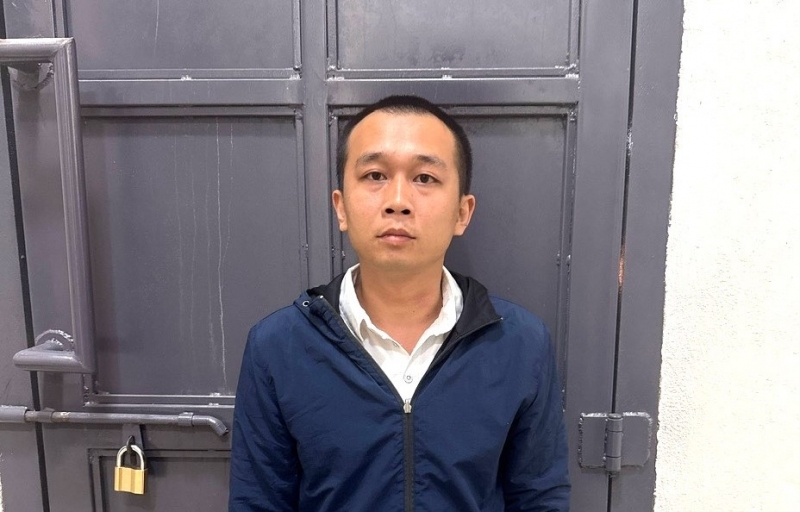 Đối tượng Nguyễn Văn Cường tại Cơ quan CSĐT.