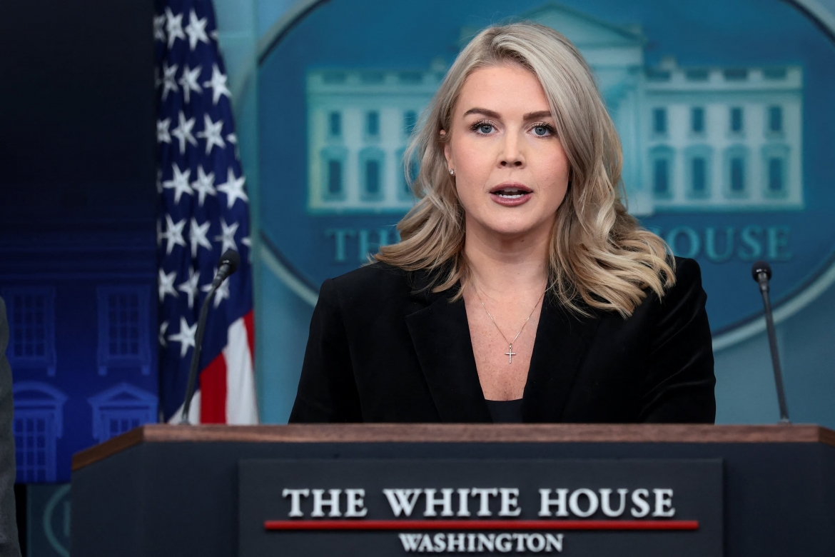 Thư ký báo chí Nhà Trắng Karoline Leavitt. (Ảnh: Reuters)