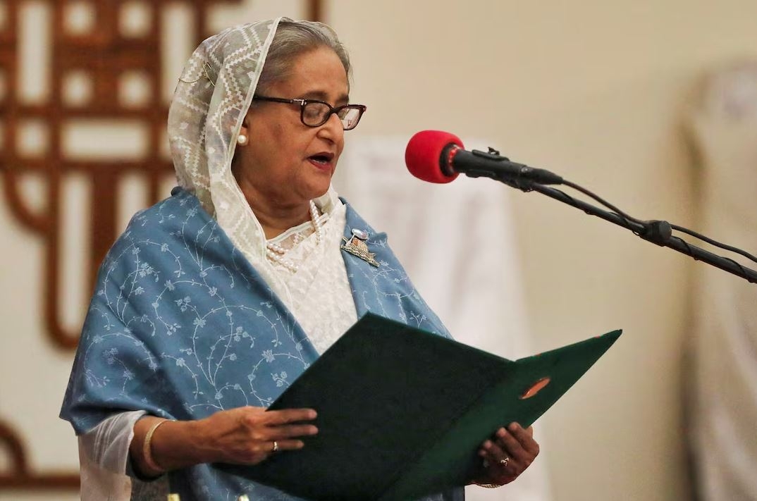 Cựu Thủ tướng Bangladesh Sheikh Hasina. Ảnh: Reuters
