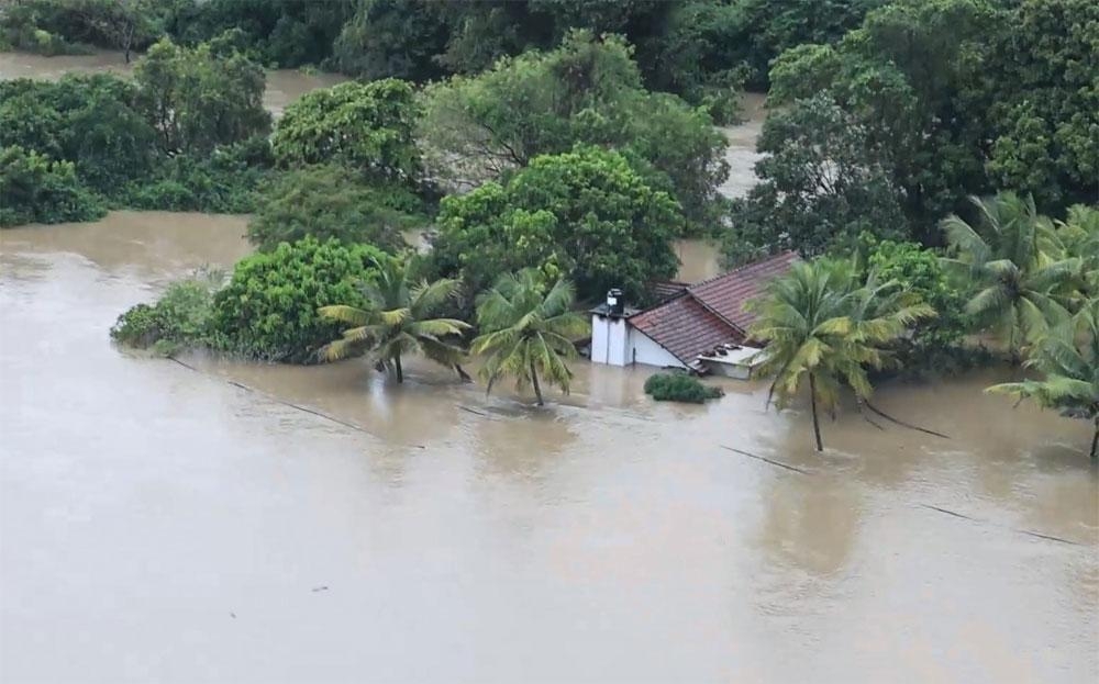 Lũ lụt do mưa lớn tiếp tục đe dọa nhiều địa phương Sri Lanka trong những ngày tới do hoàn lưu của bão Ditwah (Ảnh: Daily Mirror)