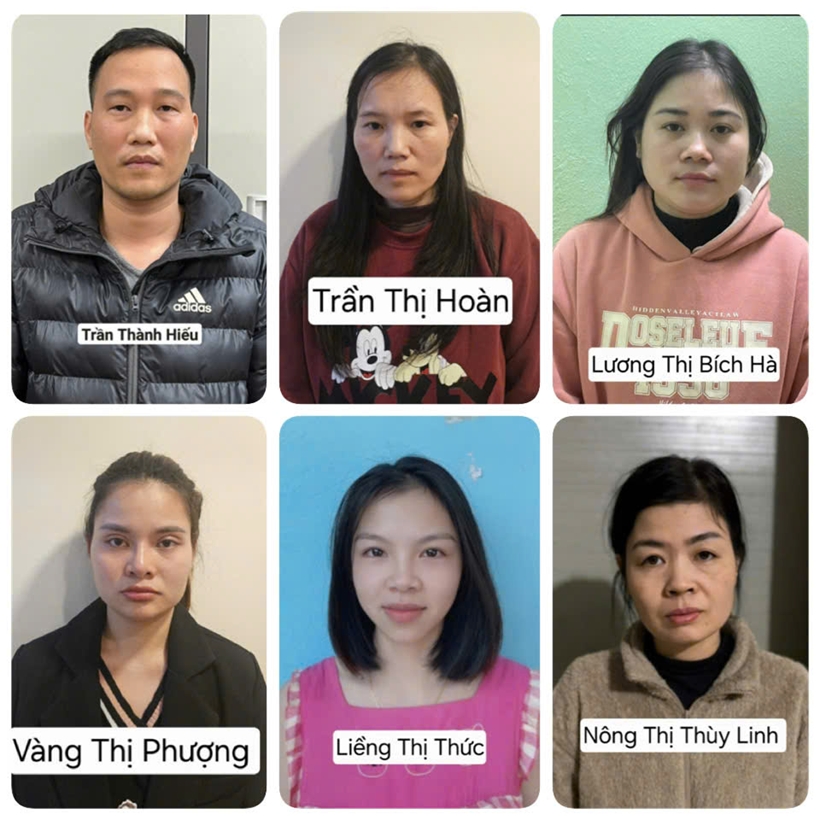Các bị can trong vụ án