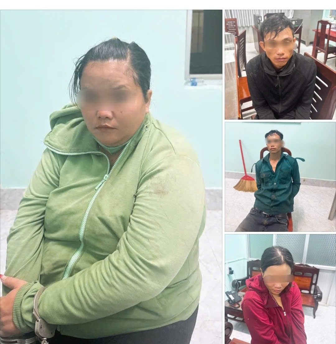 Các đối tượng trộm tài sản đã bị công an bắt giữ