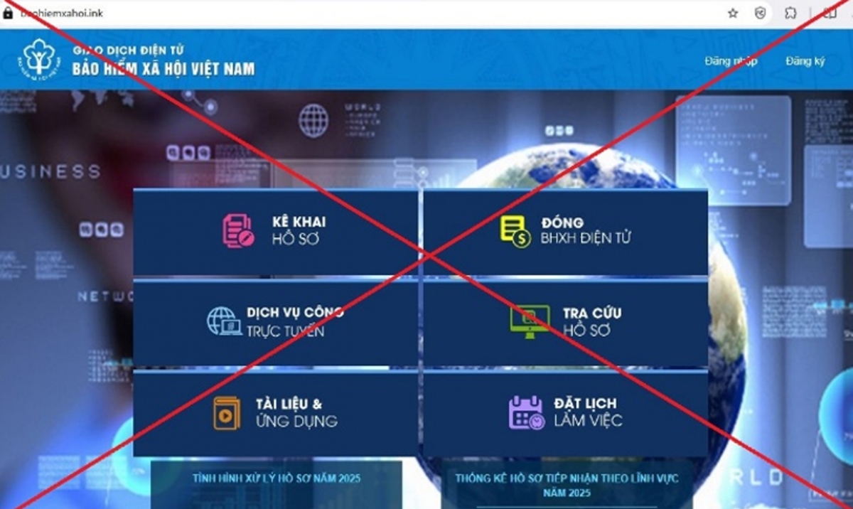 Cảnh giác các trang web giả mạo Bảo hiểm xã hội Việt Nam