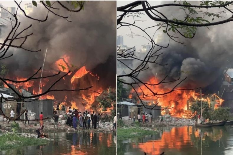 Hiện trường vụ việc. (Ảnh: The Daily Star)