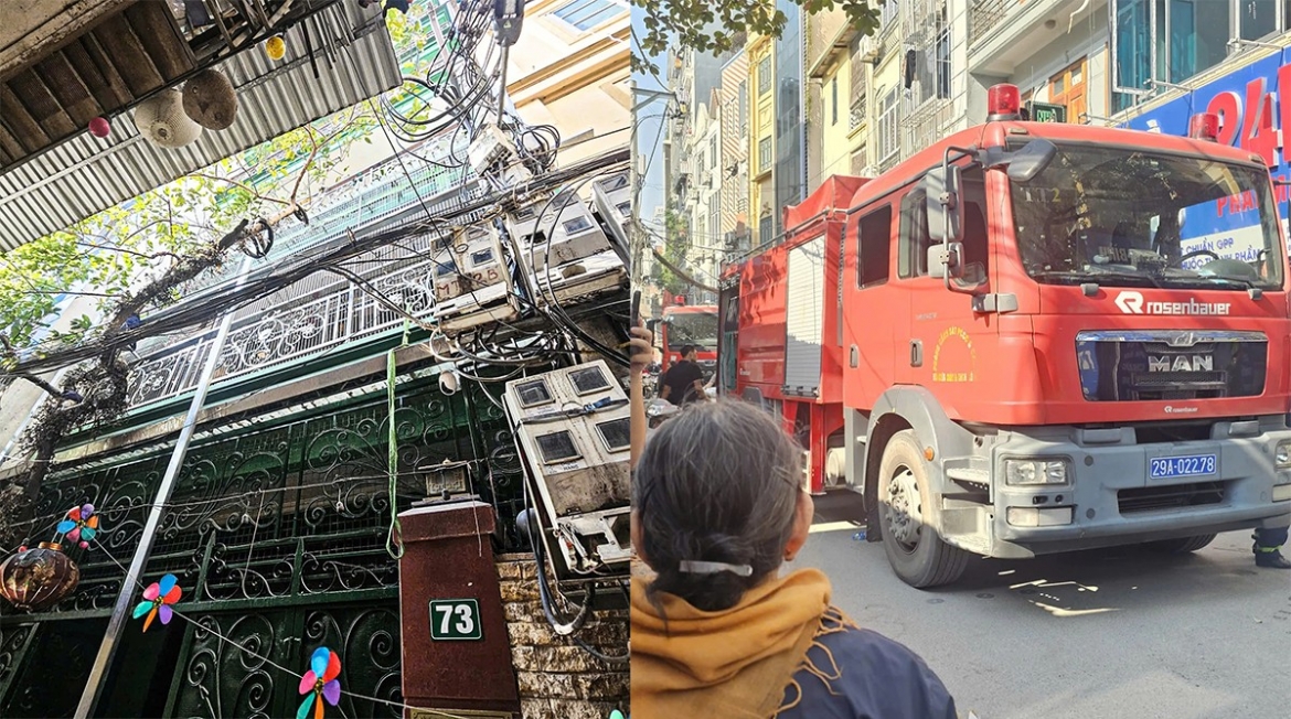 Cảnh sát khó tiếp cận khu vực cháy