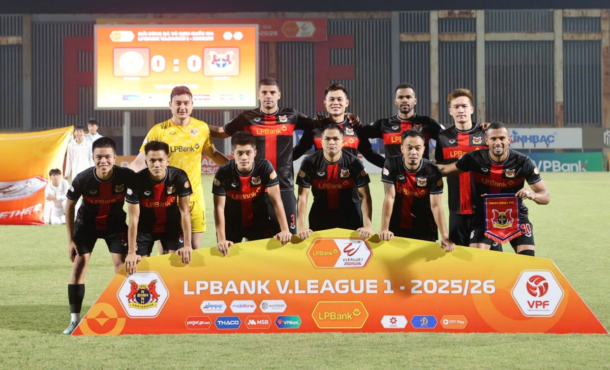 CLB Ninh Bình vắng 2 trụ cột ở vòng 11 V-League 2025/2026 (Ảnh: VPF).