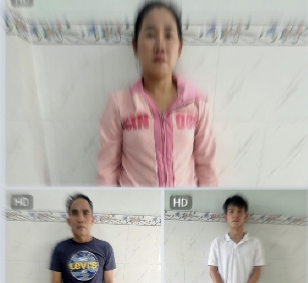 Nhóm đối tượng đã đến Công an TP. Cần Thơ đầu thú