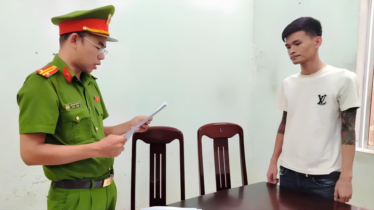 Trần Triệu Qúi tại Cơ quan Công an.