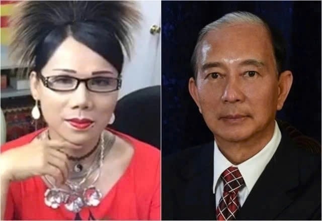 Đối tượng Đào Minh Quân (phải) và Phạm Lisa (trái)