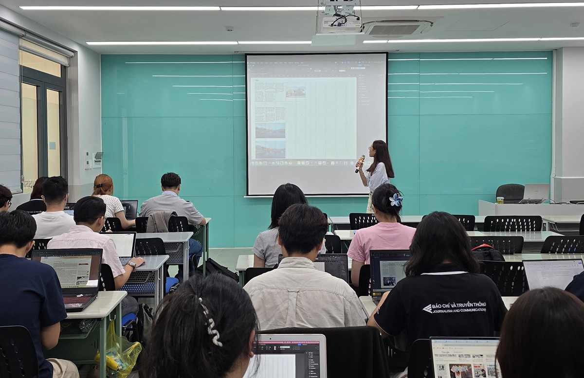 Buổi học của sinh viên ngành Báo chí và Truyền thông đa phương tiện – Trường Đại học Khoa học Xã hội và Nhân văn, Đại học Quốc gia Thành phố Hồ Chí Minh