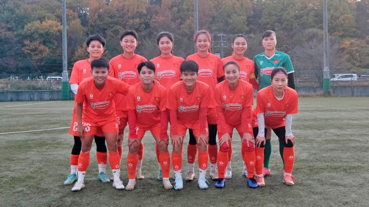 ĐT nữ Việt Nam giành chiến thắng "ba sao" trên đất Nhật Bản. (Ảnh: VFF)