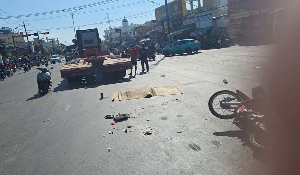 Hiện trường vụ tai nạn giao thông