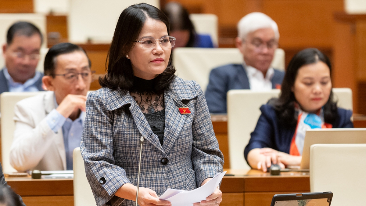 Đại biểu Nguyễn Hoàng Bảo Trân (đoàn TP.HCM)